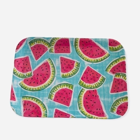NWOT WATERMELON Plastic Serving Tray - Picture 1 of 2